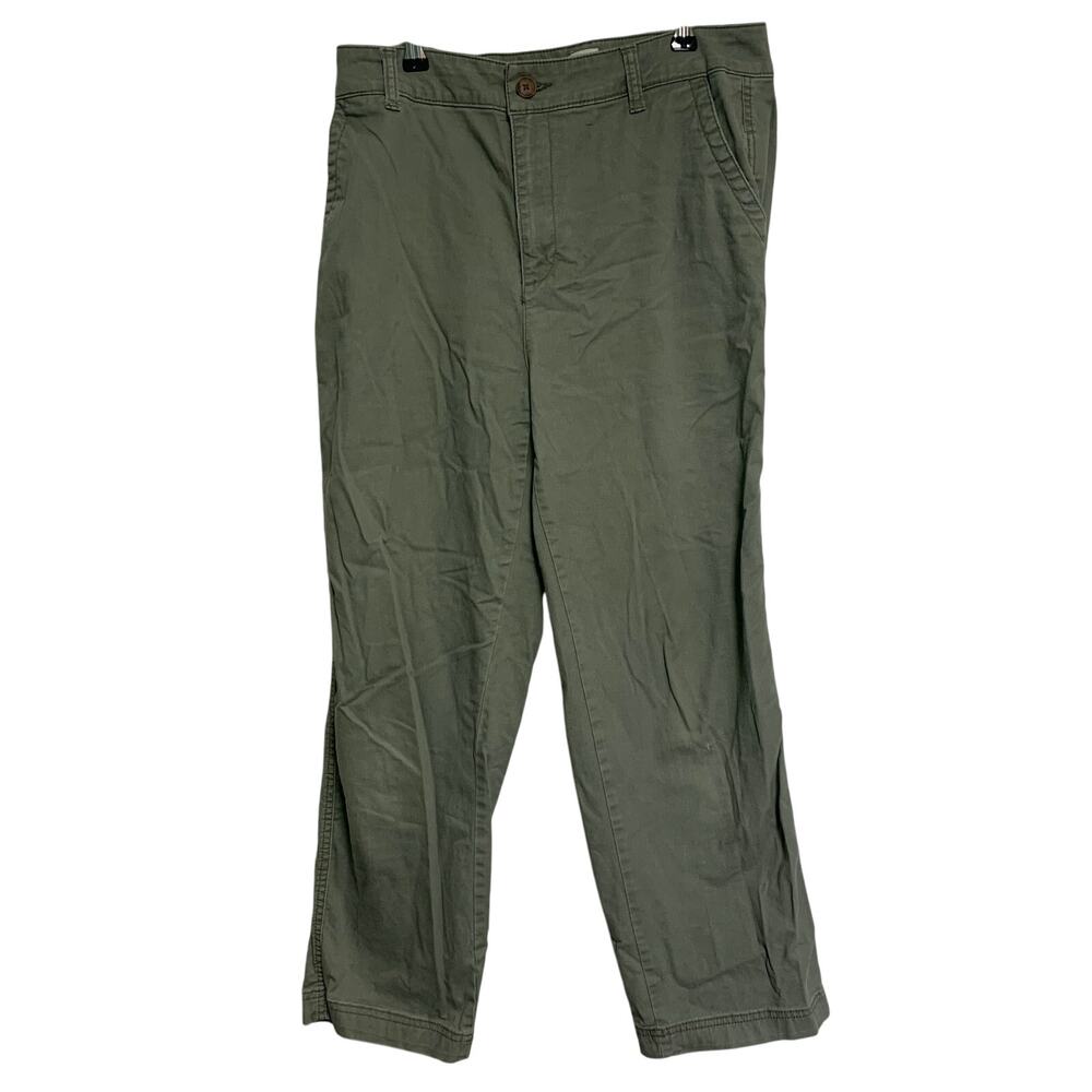 GAP Women’s Green Ankle Girlfriend Khaki Pants Size 8